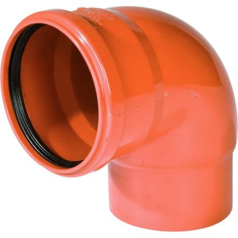 Curva ridotta pvc 87° innesto completa di guarnizione in epdm monolabbro - wavin