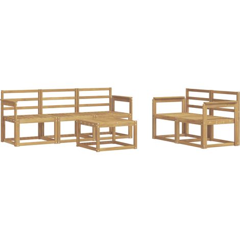 Set di divani da esterno 6 pcs Bianco 59 x 59 x 37 cm vidaXL (1/5)