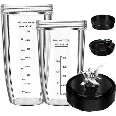 Pièces de rechange pour mélangeurs, gobelets de mélangeur de 32 oz et 24 oz -- (1/5)