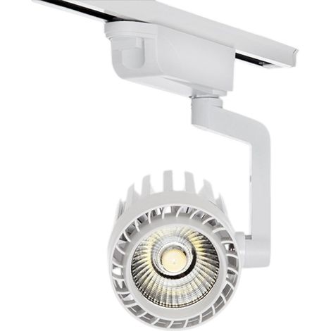 Foco Carril Trífasico 30W 1,872Lm 2700ºK "Faith" Single Phase 40,000H  [IDI-FC-D-30-WW] (1/3)