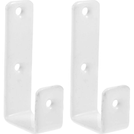 Filiyano-1 jeu de supports pour échelle de lit superposé, crochet de fixation robuste, blanc, 6,90 x 3,20 x 2,00 cm (1/2)