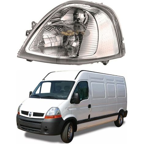 Phare gauche minibus Renault Master Mascott, carrosserie, ponton, fourgon, réglage électrique  2003-2009