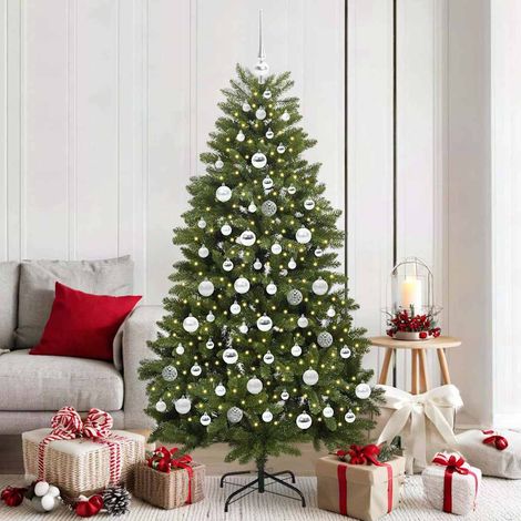 Künstlicher Weihnachtsbaum Grün 180 cm PVC und Metall