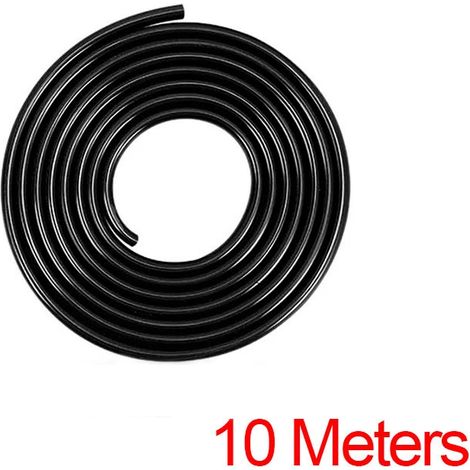 (10 mètres Noir - Chine continentale) Bande de protection universelle anti-rayures pour portières de voiture, moulure chromée, 10 m, adaptée aux portes, capots et coffres. (1/4)