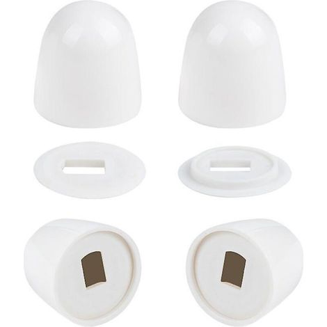 Zubehörset zur Reinigung von Toilettensitzen, inklusive 10 Paar weißer Schraubenkappen und Ankerbolzen (1/5)