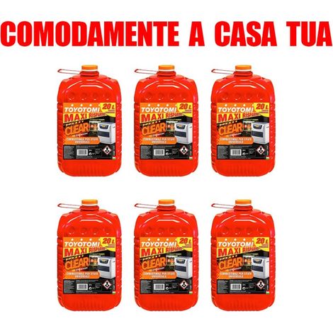 TOYOTOMI Tanica Clear 20 Lt Combustibile Per Stufe (Confezione da 6) (1/5)