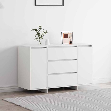 Buffet avec tiroir-Meuble de rangement Blanc 120 x 41 x 75 cm Bois d'ingénierie 541236 (1/5)