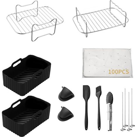 Applicable Air Fryers Rack Grilling Rack Stainless Steel Kitchen Oven Cooker Gadget Air Accessories (1/5)