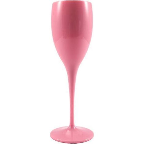 Pack Rose Pink Champagne Flutes Plastic Goblet Champagne Cups For Wedding Bridal Shower Bachelorette Party (1/4)