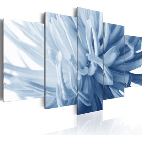 Quadro - Fiore azzurro di dalia - 100x50 (1/4)