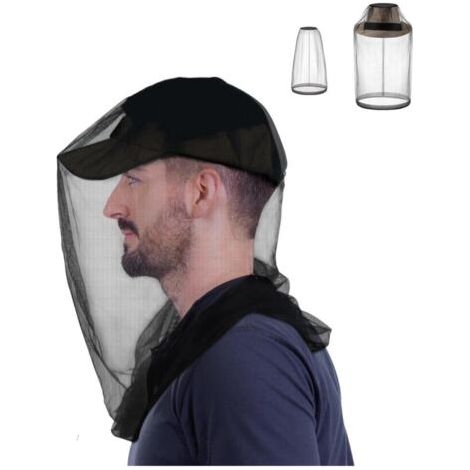 QORVA-Lot de 2 moustiquaires anti-mouches et anti-insectes haut de gamme  Ouverture extra large pour le camping, la randonnée, la pêche et la chasse