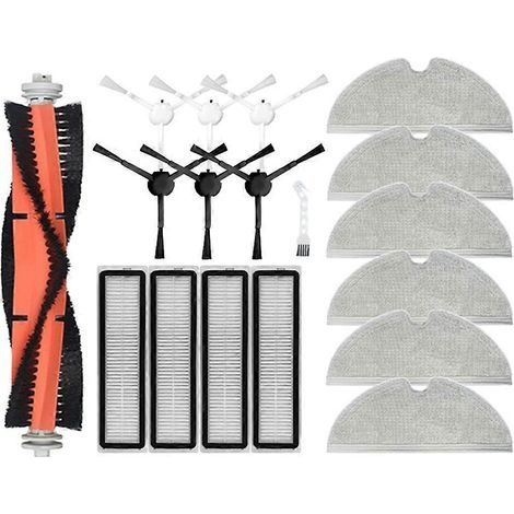 Pièces détachées pour aspirateurs robots Dreame D9, D9 Max et L10 Pro : brosse latérale principale, filtres HEPA, lingette de nettoyage et accessoires. (1/5)