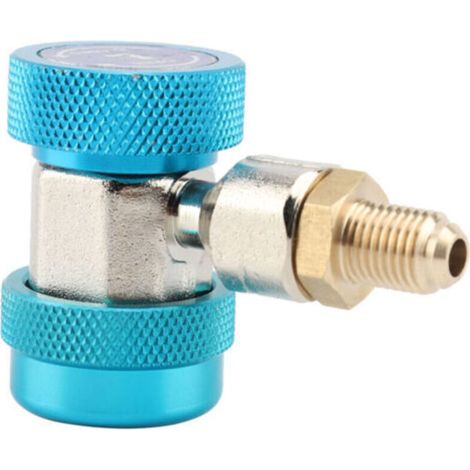 Raccords Rapides Haute/Basse Pression R134A pour Climatisation - Extracteur de Bille (Bleu)