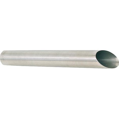 Tube d'aspirateur biseaute en inox, Diam. 38 mm L : 560mm