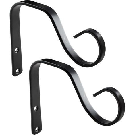 Lot de 2 supports muraux robustes pour plantes d'extérieur (1/5)