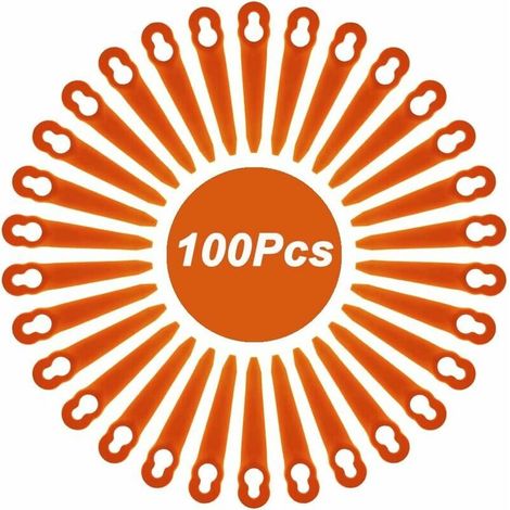 CHOYCLIT 100 pezzi di lame compatibili con Stihl PolyCut 2 2 PolyCut 3 2, FSA 45 FSA 57 FSE 52, lame in plastica per decespugliatore a batteria Stihl H166 (1/5)