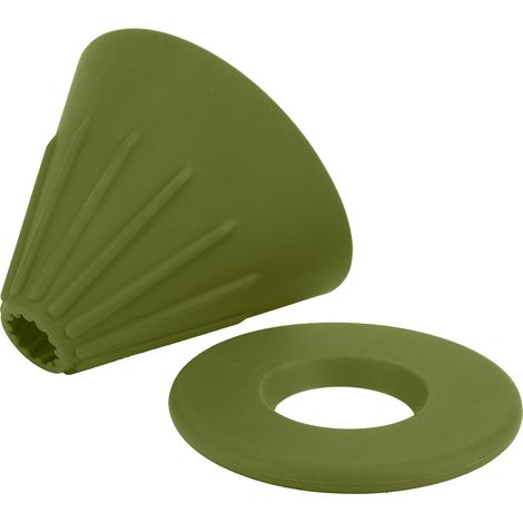 Wiederverwendbarer Silikon-Kaffeefilter, Sieb, Tropfverschluss, Kaffeemaschinenzubehör für Zuhause und Outdoor (Grün) (1/5)