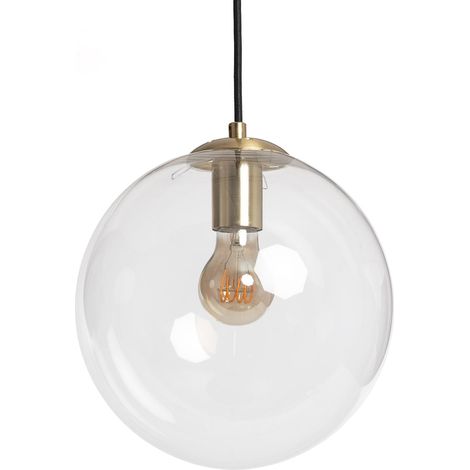 Pendelleuchte Metall und Glas Moonlight Clear Transparent
