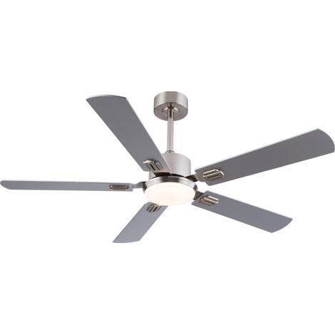 Deckenventilator 132 cm mit dimmbarer LED-Lampe und Fernbedienung, 5 Flügel, leiser DC-Motor (1/5)