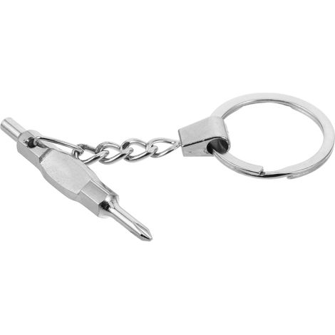 Tournevis Double en Alliage pour Fingerboard, Outil Polyvalent Mini Compact Argenté, Adapté Aux Skateboards pour Doigts, Entretien De Roulements Et Roues, Accessoire De Réparation (1/5)