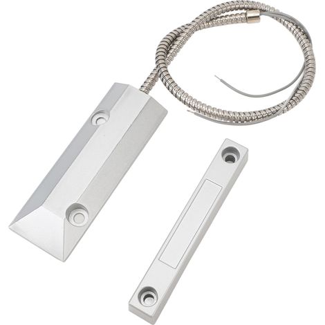 Contacteur magnétique de porte, capteur NC, alliage de zinc, détecteur sensible, alarme de fenêtre pour la sécurité de la maison, du garage ou d'un entrepôt. (1/5)