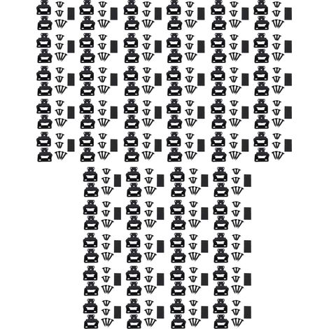Charnière de meuble à recouvrement en acier noir 1/2 pouce à fermeture automatique, semi-enveloppante, pour véhicules récréatifs (1/5)