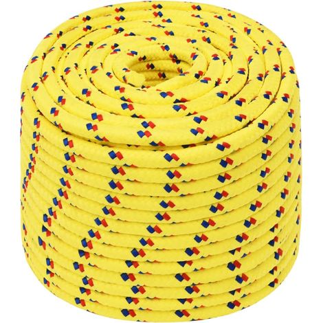 Maison Exclusive - Bootsseil Gelb 14 mm 50 m Polypropylen