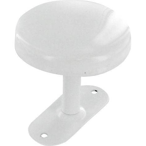 Appendiabiti in Metallo Laccato Bianco 1 Testa 10,5 x 6,5 x 6,5