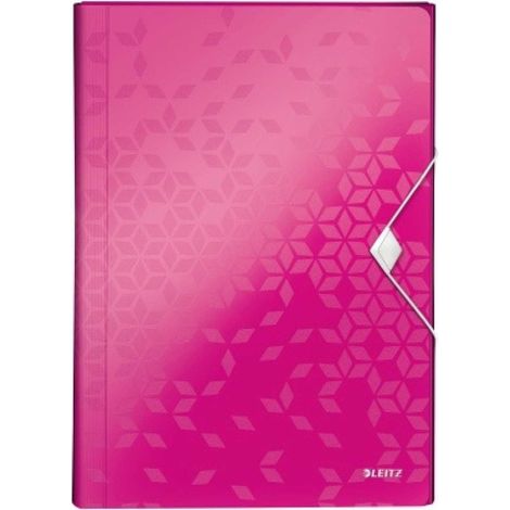LEITZ Fächermappe Leitz WOW DIN A4 Polypropylen pink 6 Fächer (1/3)