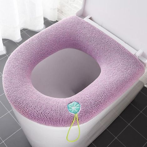 1pcs Housse De Sige De Toilette Lavable - Modle Violet, Housse De Sige De Toilette, Coussin De Sige De Toilette Pour Quatre Saisons (1/5)