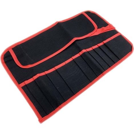 Dapetz ® 12 Pocket Canvas Spanner Wrench Chisel Water Resistant Fully Stiched Edging Tool Roll Storage Wallet Bag Case Pouch Green For Portable And Easy Grip 44Cm X 28Cm (1/5)