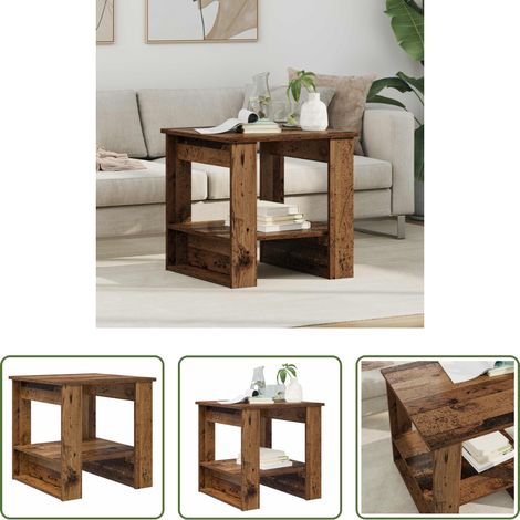 Wohnzimmer Tisch -  Couchtisch Altholz 51 x 50 x 50 cm Holzwerkstoff (1/5)