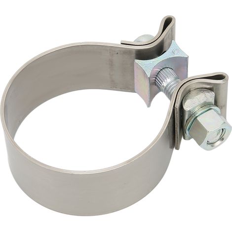 Colliers de serrage universels pour joints d'échappement, colliers de serrage antirouille pour silencieux, haute dureté, pour collecteur d'échappement, 2,5 pouces (1/5)