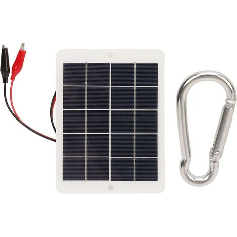 Panneau solaire 3W 5V à haut rendement de conversion, portable, durable et compact, idéal pour téléphones portables, batteries externes et activités de plein air.