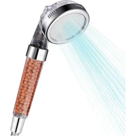 Ensemble de douche, filtration par filtre, 3 réglages, haute pression, jet économique en eau, douchette pour peau et cheveux secs (sans flexible) (1/5)