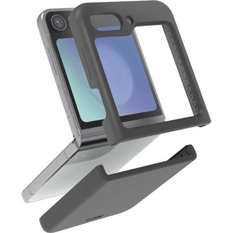 SBS Cover In Silicone Per Samsung Z Flip6 Nero (1/4)