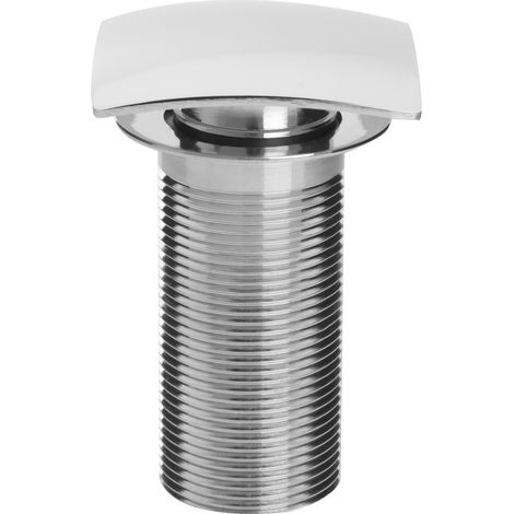Bristan Square Clicker Basin Waste Chrome - Unslotted (For Basins with No Overflow) (1/2)