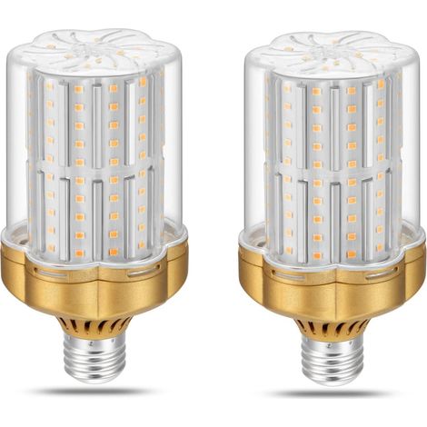 2er-Set E27-30-W-LED-Glühbirne, warmweiß 3000 K (entspricht 250 W Glühlampe), 3500 lm, nicht dimmbar, flimmerfrei (1/5)