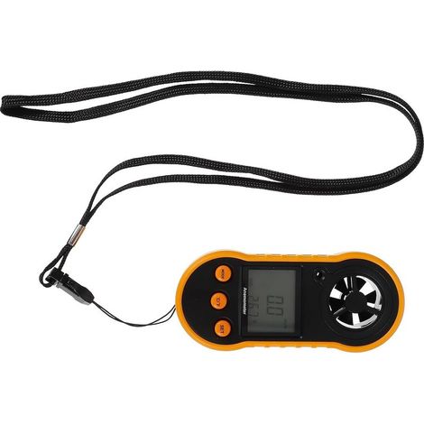 Anémomètre 6 Rétroéclairage, Mesure Portable Numérique Précise Vitesse en Léger Plastique Pales, Étui de et Bracelet Inclus Vent (1/5)