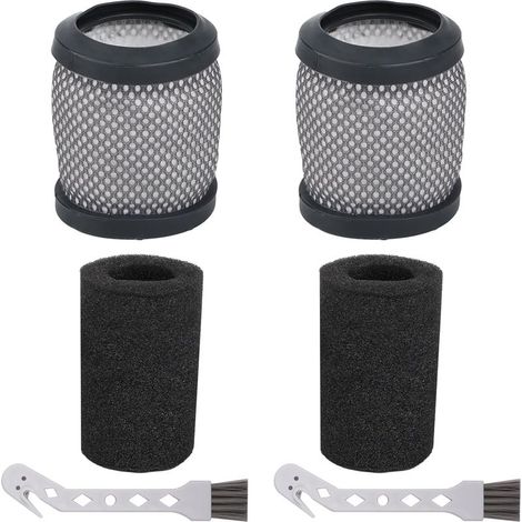 Lot de 2 Filtres HEPA avec Éponge Lavables et 2 Brosses, Pièces de Rechange Compatibles avec Aspirateur Hoover T116 et Série H-Free 100 (1/5)