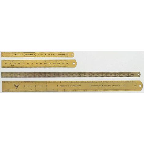 Règlet 150mm RS PRO, Impérial, Métrique, en Acier ( Prix pour 1 )