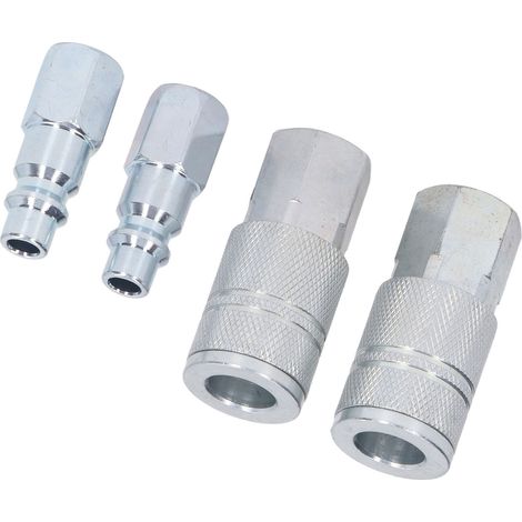 Kit de raccords rapides pour tuyau d'air comprimé 3/8 po NPT, accessoires et connecteurs pour compresseur d'air (1/5)