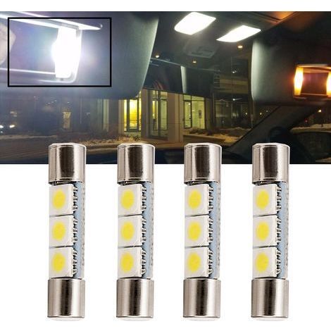Ampoules à LED pour miroir de courtoisie lumineux 5630 3SMD, blanc, pare soleil avec miroir de courtoisie intérieur à (1/5)