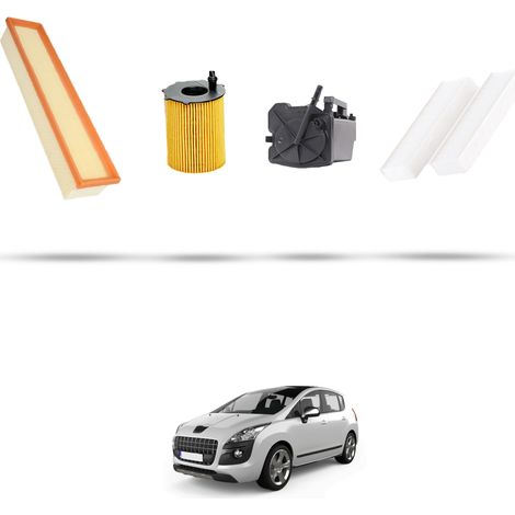 Kit tagliando 4 filtri compatibile con Peugeot 3008 1.6 HDI 80kw dal 2009 (1/5)