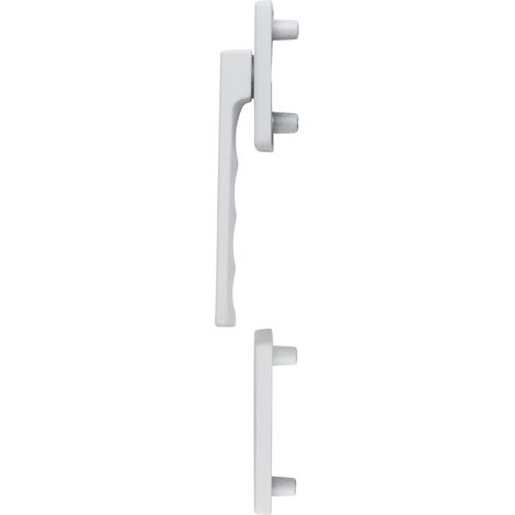 HOPPE Fenstergriff-Halbgarnitur TOULON außen flach, Aluminium weiß