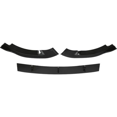 Lèvre de séparateur de bouclier avant 3 sections pour VW Golf MK6 GTD 2009-2013, spoiler noir brillant, résistant aux UV, kit de remplacement esthétique auto (1/5)