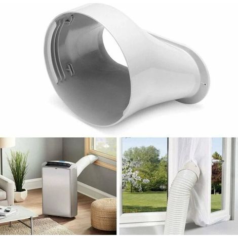 CSPARKV Climatiseur Adaptateur de Tuyau de Fenêtre Interface de Bouche Plate 15cm,Adaptateur De Fenêtre Plaque Tube connecteur Kit De Glissière De Fenêtre Adaptateur Tuyau Climatiseur Mobile (1/5)