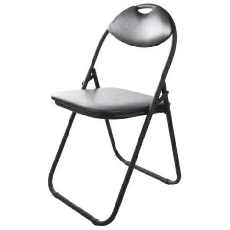 Aster Domino Chaise pliante élégante noire confortable