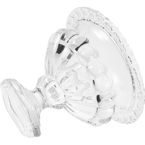 Glas Dessertgläser im Europäischen Stil mit Fuß Elegante Eisbecher für Sommerferien Langsam Schmelzende Eiscremeschale Einfache Reinigung für Familienfeiern (1/5)