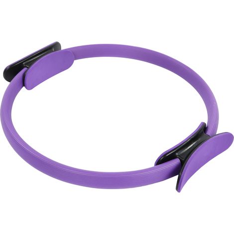 Lot de 2 cercles de yoga violets à double poignée pour entraînement fitness à domicile (1/5)